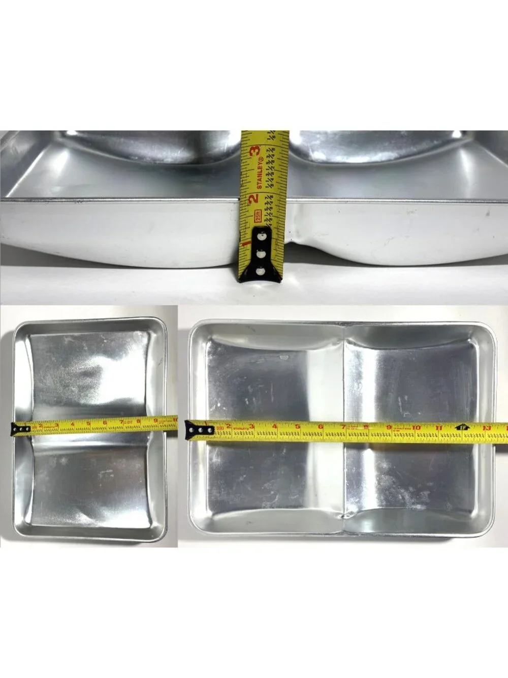 Wilton Open Book Bible Cake Pan Mold 502-7466 Silver Aluminum Vintage 1977